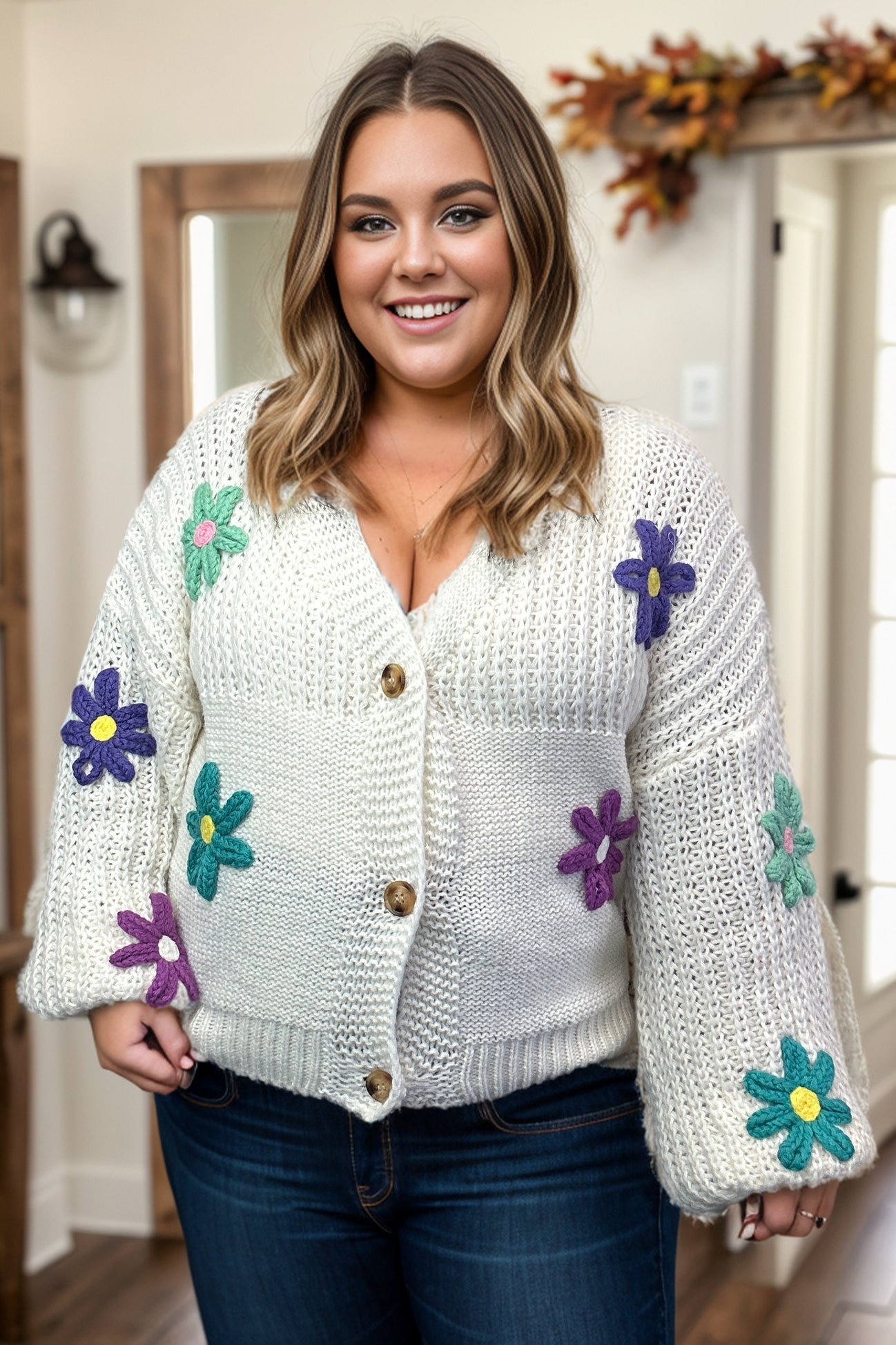 Pure Happiness - Knit Cardigan Sweater