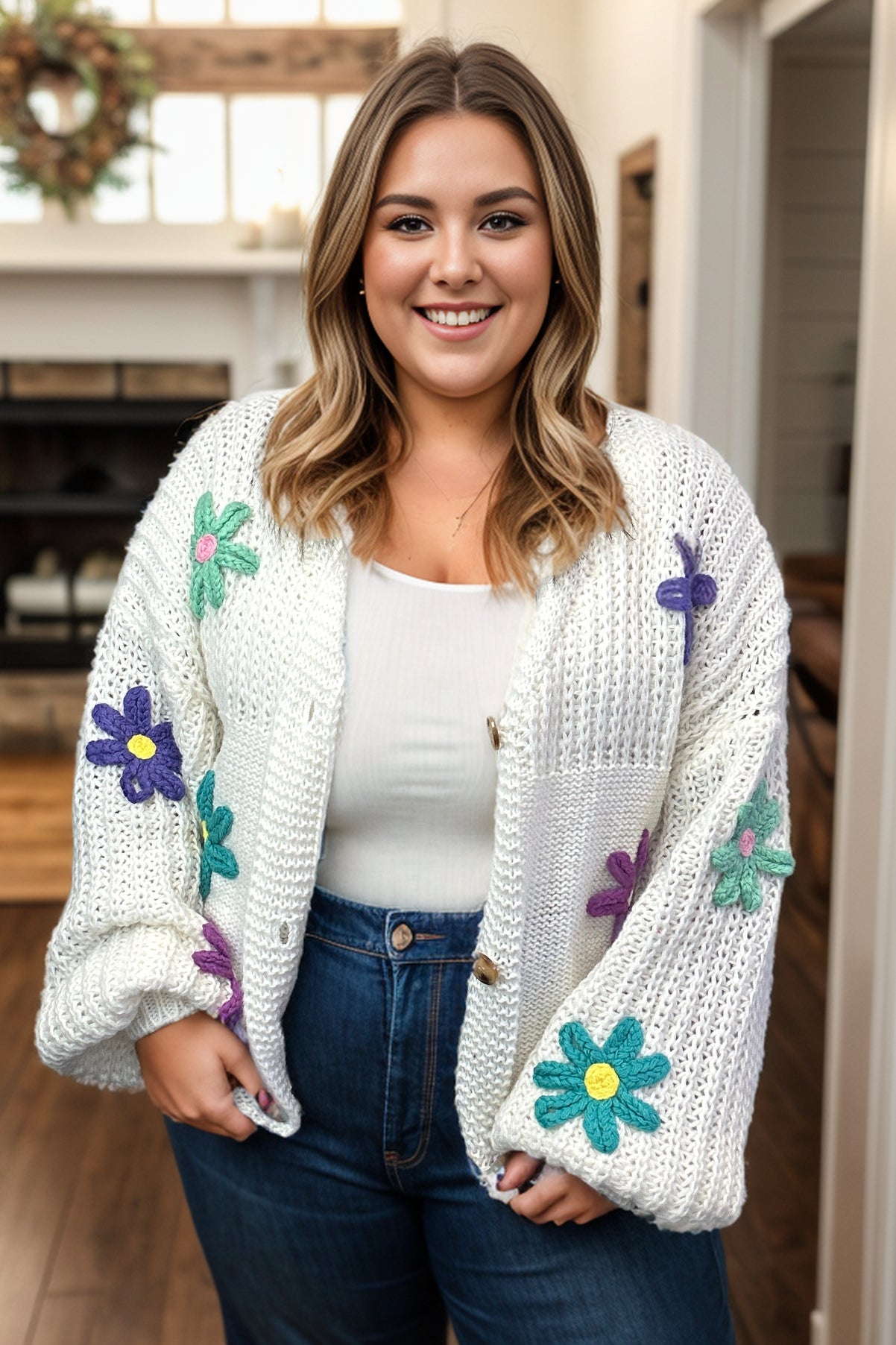 Pure Happiness - Knit Cardigan Sweater