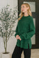 Quick Nap Textured Pullover in Hunter Green