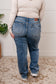 Judy Blue Mid Rise Cell Phone Pocket Dad Jeans