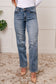 Judy Blue Mid Rise Cell Phone Pocket Dad Jeans