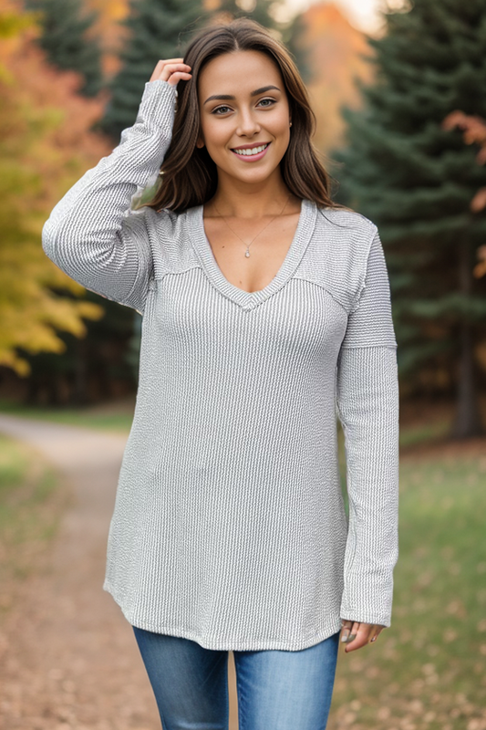 Ribbed & Ready - Long Sleeve Top