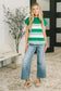 See Me in Action Crew Neck Cap Sleeve Top