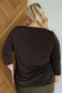 Signature Classic Round Neck Top in Chocolate