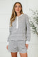Situationally Sound Striped Long Sleeve Top and Shorts Set