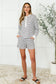 Situationally Sound Striped Long Sleeve Top and Shorts Set