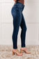 Judy Blue Mid Rise Thermal Vintage Skinny Jeans