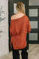 Slouchy Gal Off Shoulder Textured Top