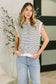 So Good It Hurts Cap Sleeve Button Down Top