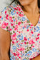 Spring Air Floral Print Blouse