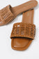 Stair Cognac Woven Slip On Sandal