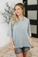 Stay On Top Relaxed Tee in Light Grey