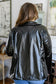 Streets of Dublin Faux Leather Blazer