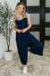 Suit Yourself Adjustable Strap Jumpsuit in Navy