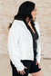 Sun or Shade Zip Up Jacket in Off White