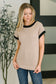 Sure Seems Sweet Contrast Trim Short Sleeve Sweater