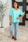 Take It Easy Slouchy Tee in Mint