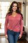 Take Me Everywhere - Marsala Long Sleeve Top