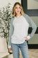 That's What I Like Raglan Patchwork Long Sleeve Top