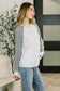 That's What I Like Raglan Patchwork Long Sleeve Top