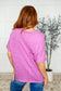 The Layback Relaxed Basic Tee in Hot Magenta