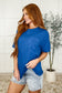 The Layback Relaxed Basic Tee in Royal Blue