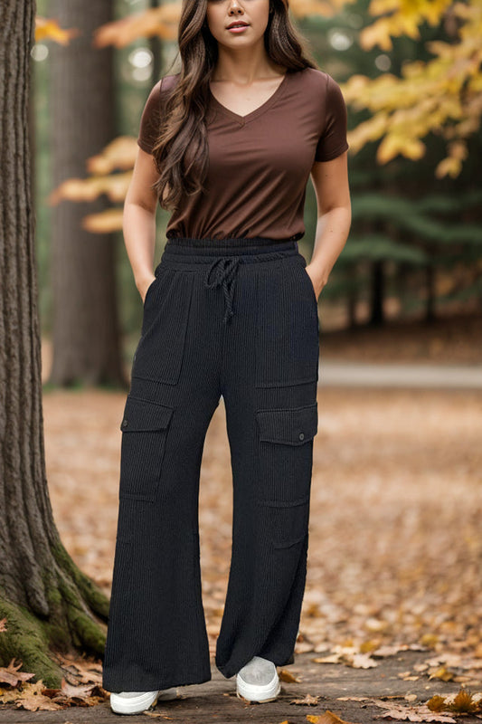 Urban Fun - Black Cargo Pants