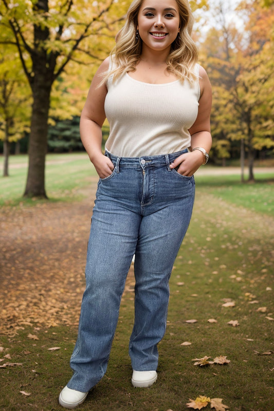 We Make The Perfect Pair - Judy Blue High Rise Tummy Control Jeans