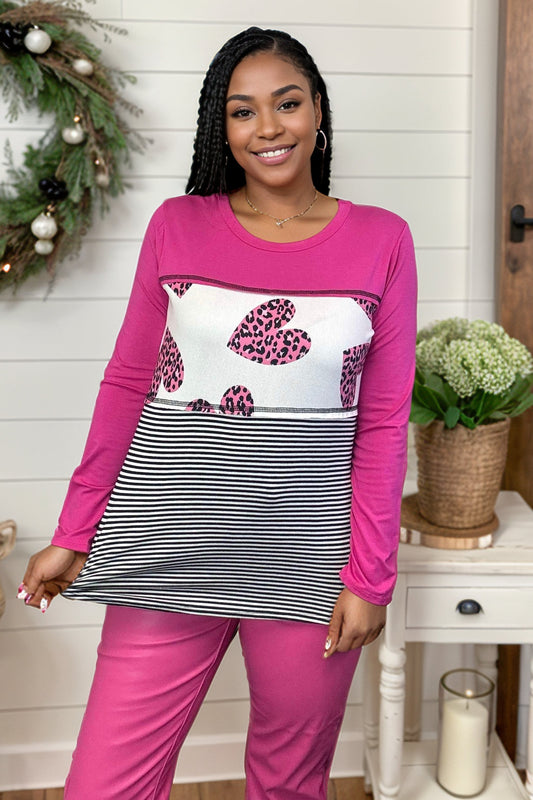 Wildly In Love Colorblock Long Sleeve Top