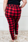 Your New Favorite Joggers in Red Plaid