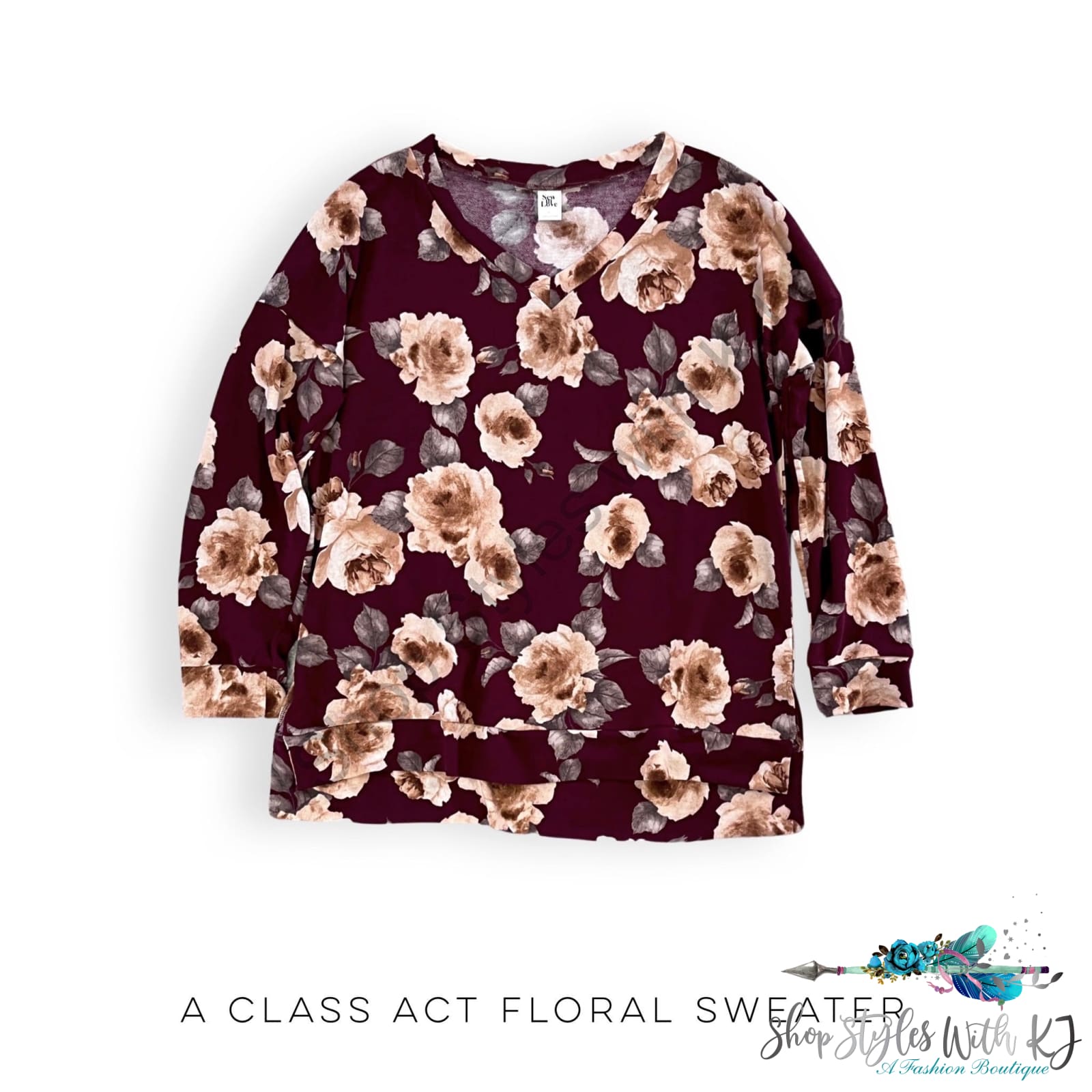 A Class Act Floral Sweater Sew In Love