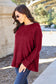 Ribbed Round Neck Long Sleeve Knit Top - 5 Colors