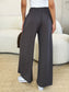 Smocked Wide Waistband Wide Leg Pants - 5 colors