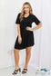 Another Day Swiss Dot Casual Dress In Black Dresses