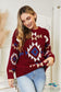 Heyson Full Size Aztec Soft Fuzzy Sweater