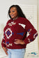 Heyson Full Size Aztec Soft Fuzzy Sweater