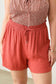 Plus Size Drawstring Elastic Waist Shorts with Pockets - 2 colors