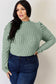 Ribbed Mock Neck Puff Sleeve T-Shirt - 5 Colors