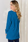 Ribbed Round Neck Slit T-Shirt - 5 Colors