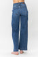 Judy Blue High Waist Double Button Wide Leg Jeans