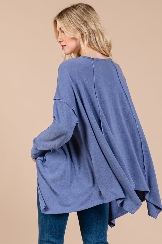 Asymmetrical Long Sleeve top