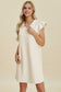 Ruffled V-Neck Cap Sleeve Dress - 5 Colors