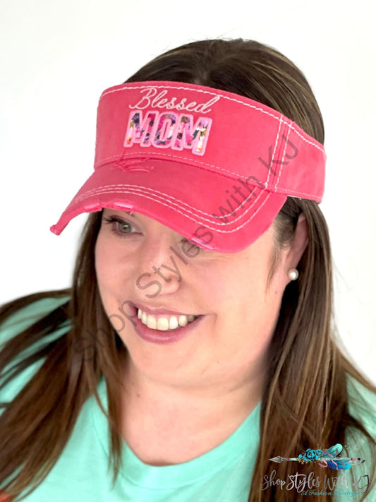 Blessed Mom Visor Yfw