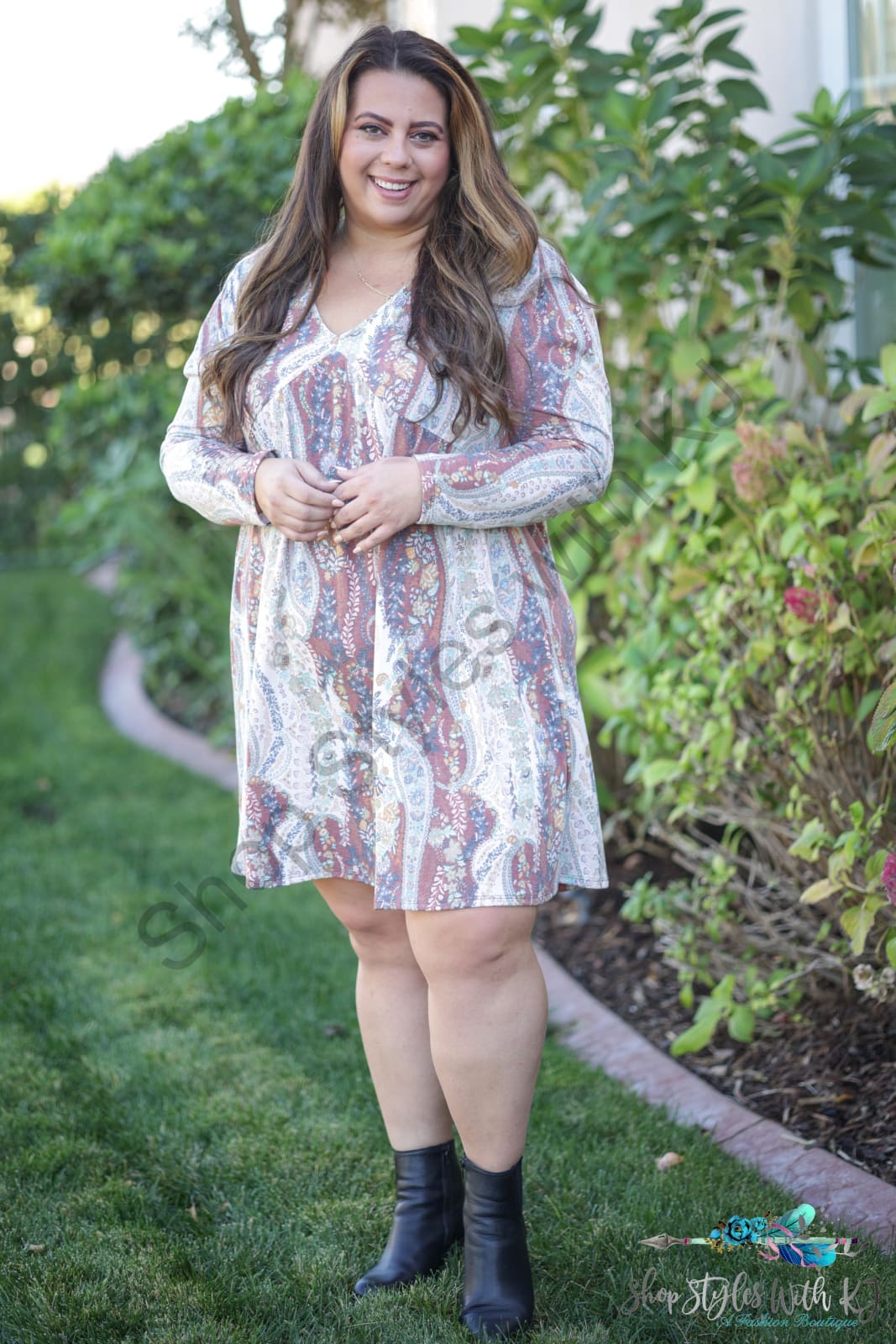 Boho Paisley Swing Dress Springintospring