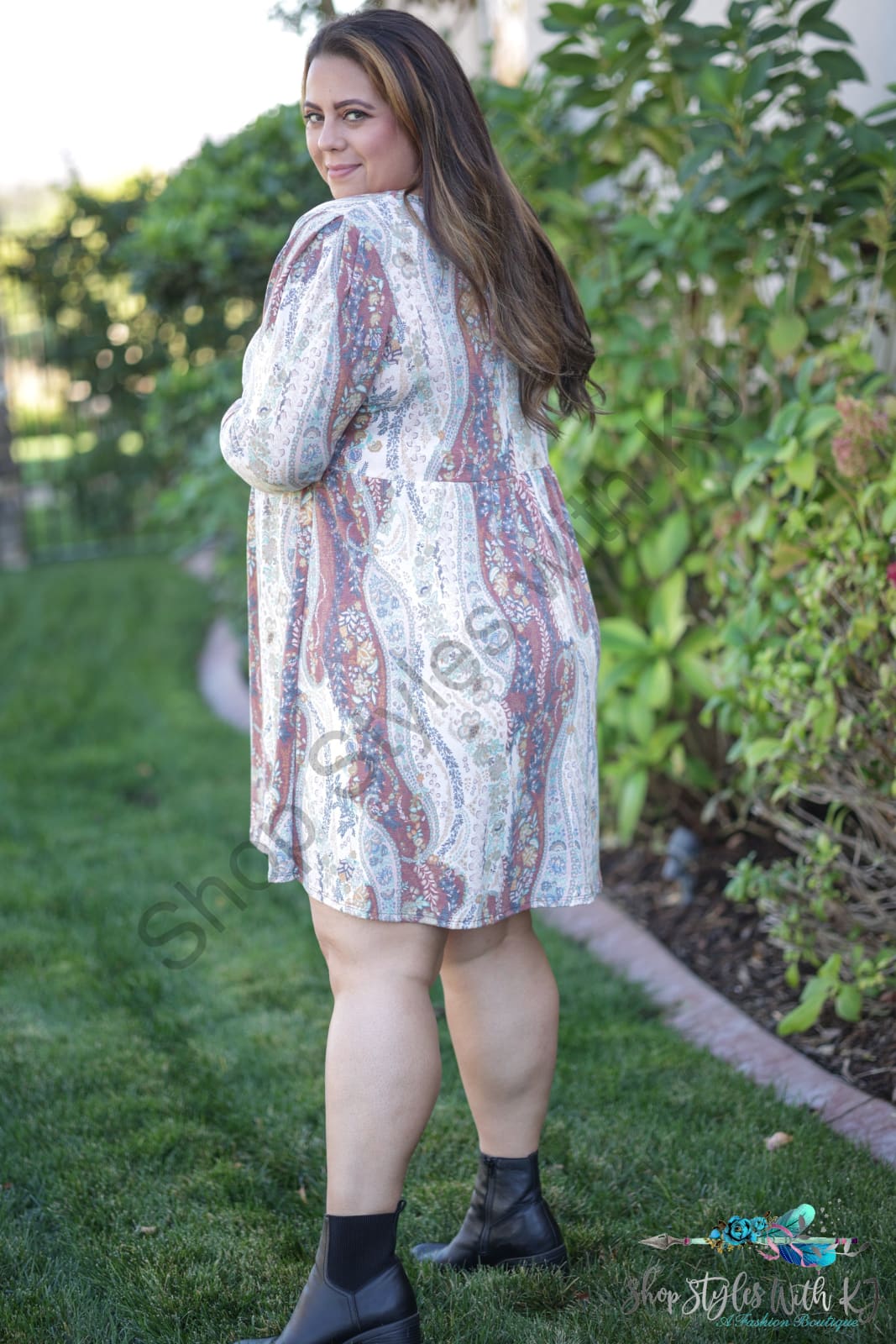 Boho Paisley Swing Dress Springintospring