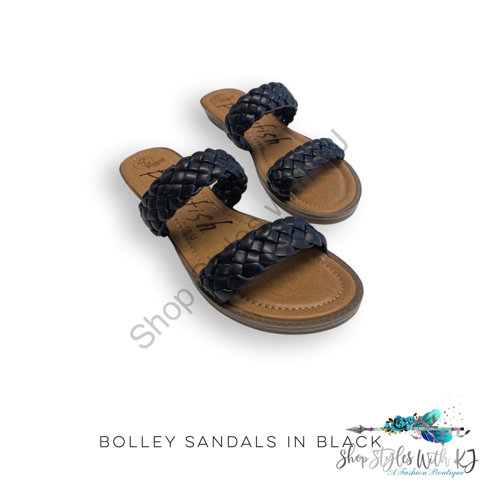 Bolley Sandals In Black Blowfish