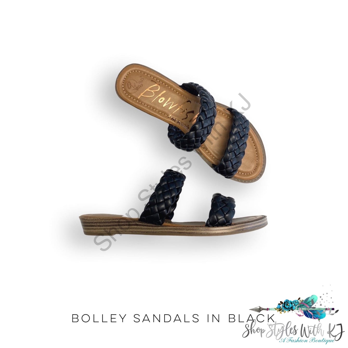 Bolley Sandals In Black Blowfish