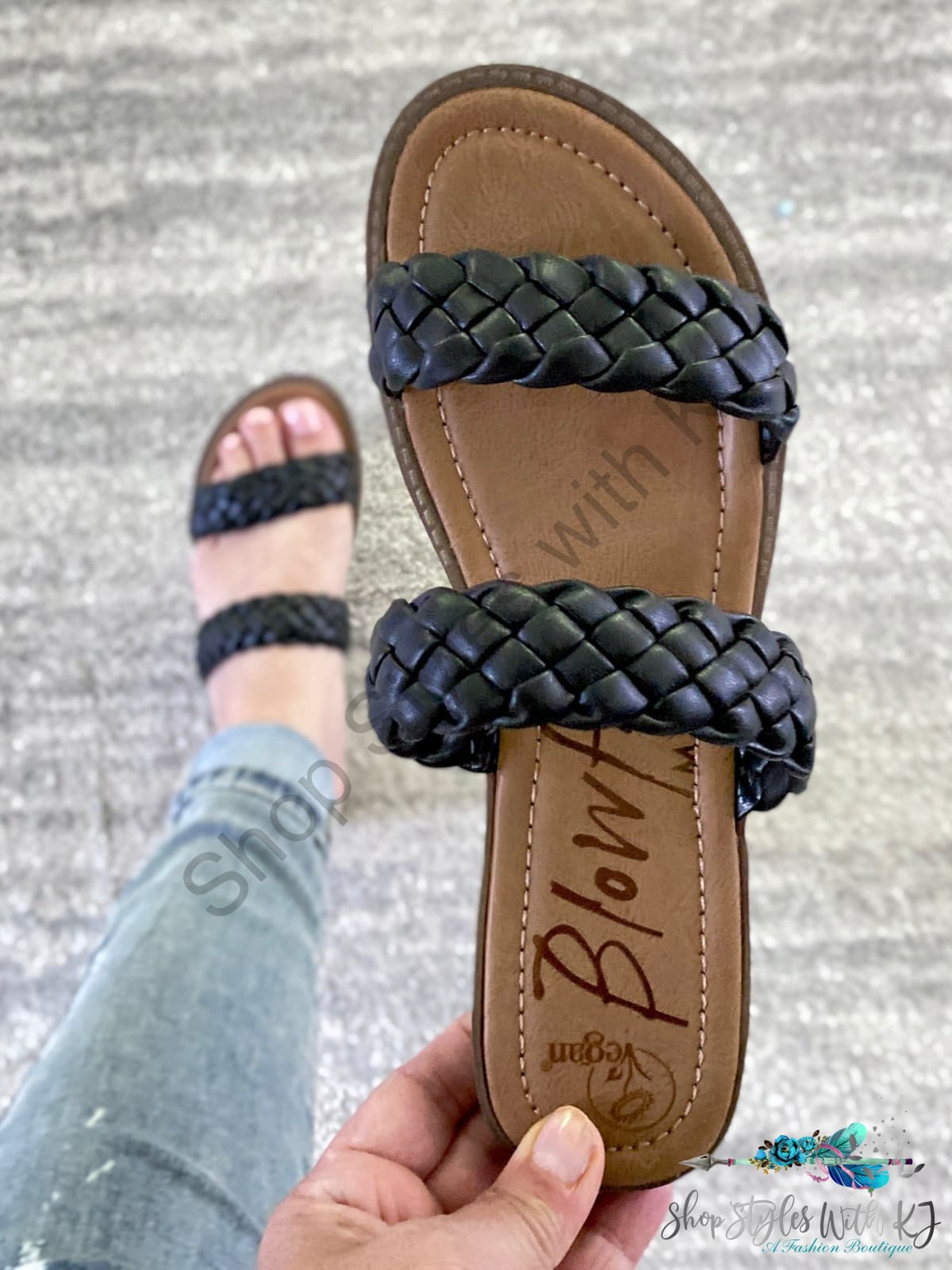 Bolley Sandals In Black Blowfish