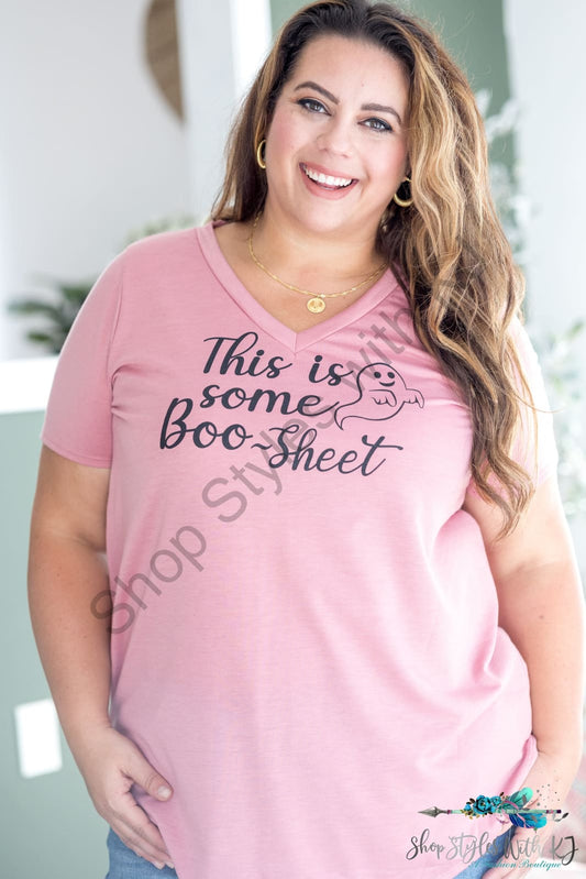 Boo-Sheet Short Sleeve Top Springintospring