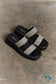Qupid Bright Mind Platform Wedge Rhinestone Sandal Shoes